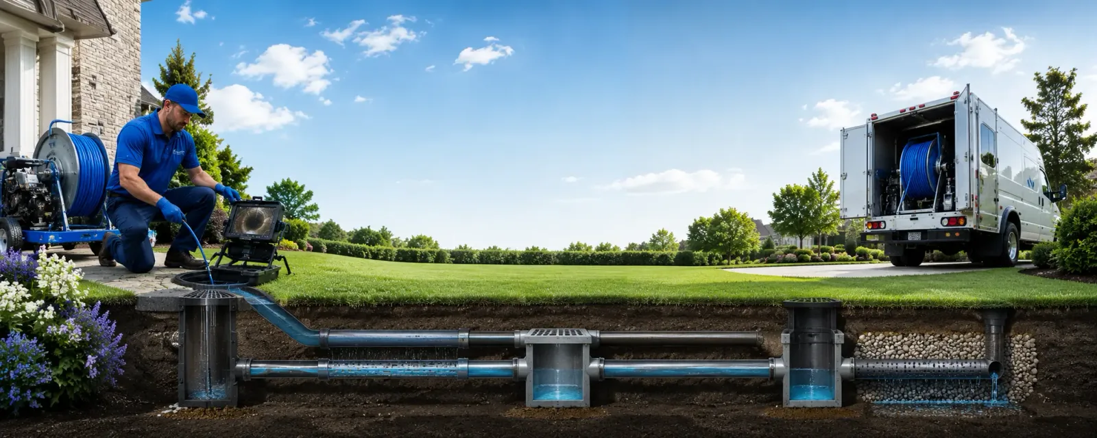 Outdoor drain cleaning information for Cadogan, PA